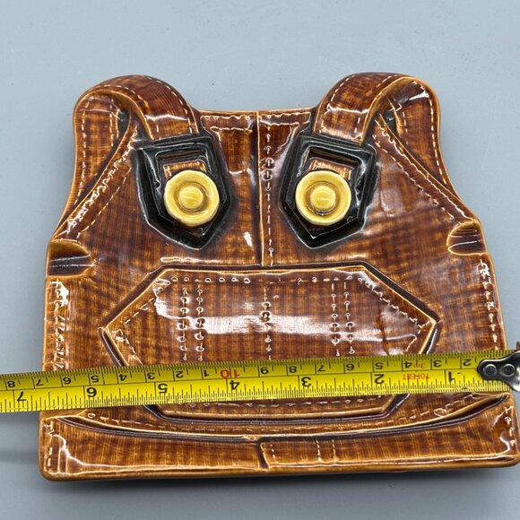 Vintage Japan Overalls Ashtray – Ceramic Bib Overalls Catchall Dish - Picture 8 of 8